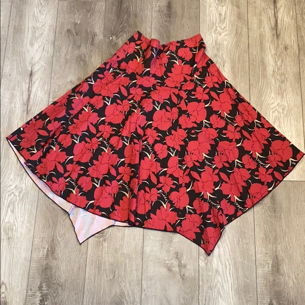 Zio Floral Handkerchief Midi Skirt - Picture 2 of 7